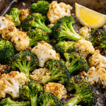 Garlic Roasted Broccoli & Cauliflower