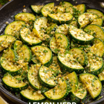 Lemon herb zucchini