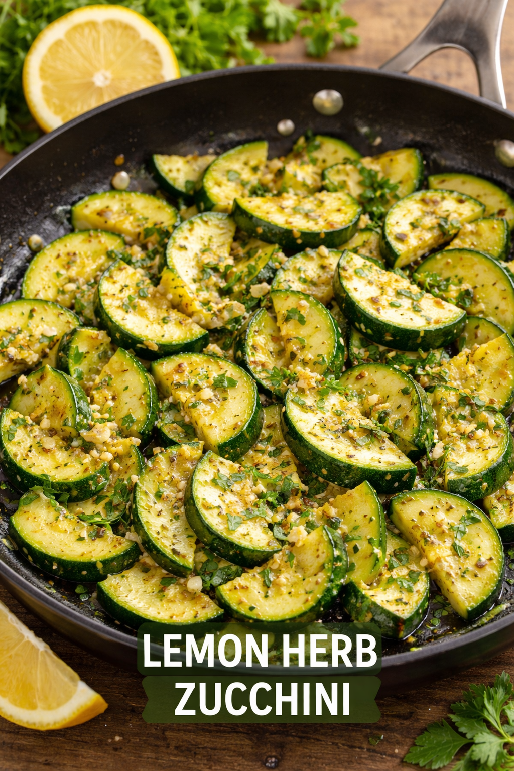 Lemon herb zucchini