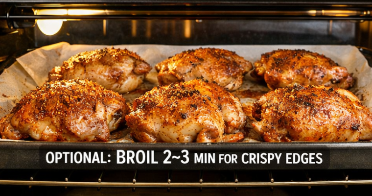 Low-Carb Diabetic-Friendly Baked Chicken Thighs (No Added Sugar)