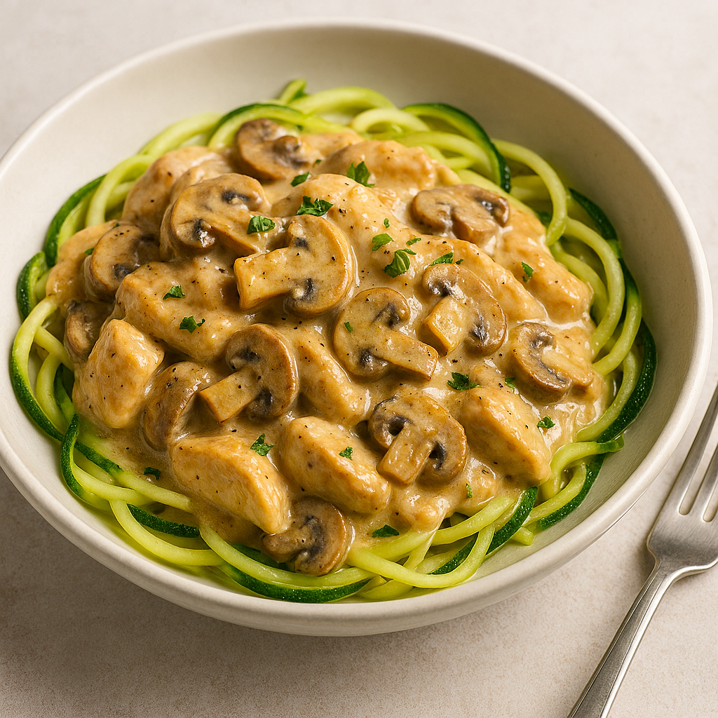 Low‑Salt, Diabetic‑Friendly Chicken Stroganoff with Mushrooms