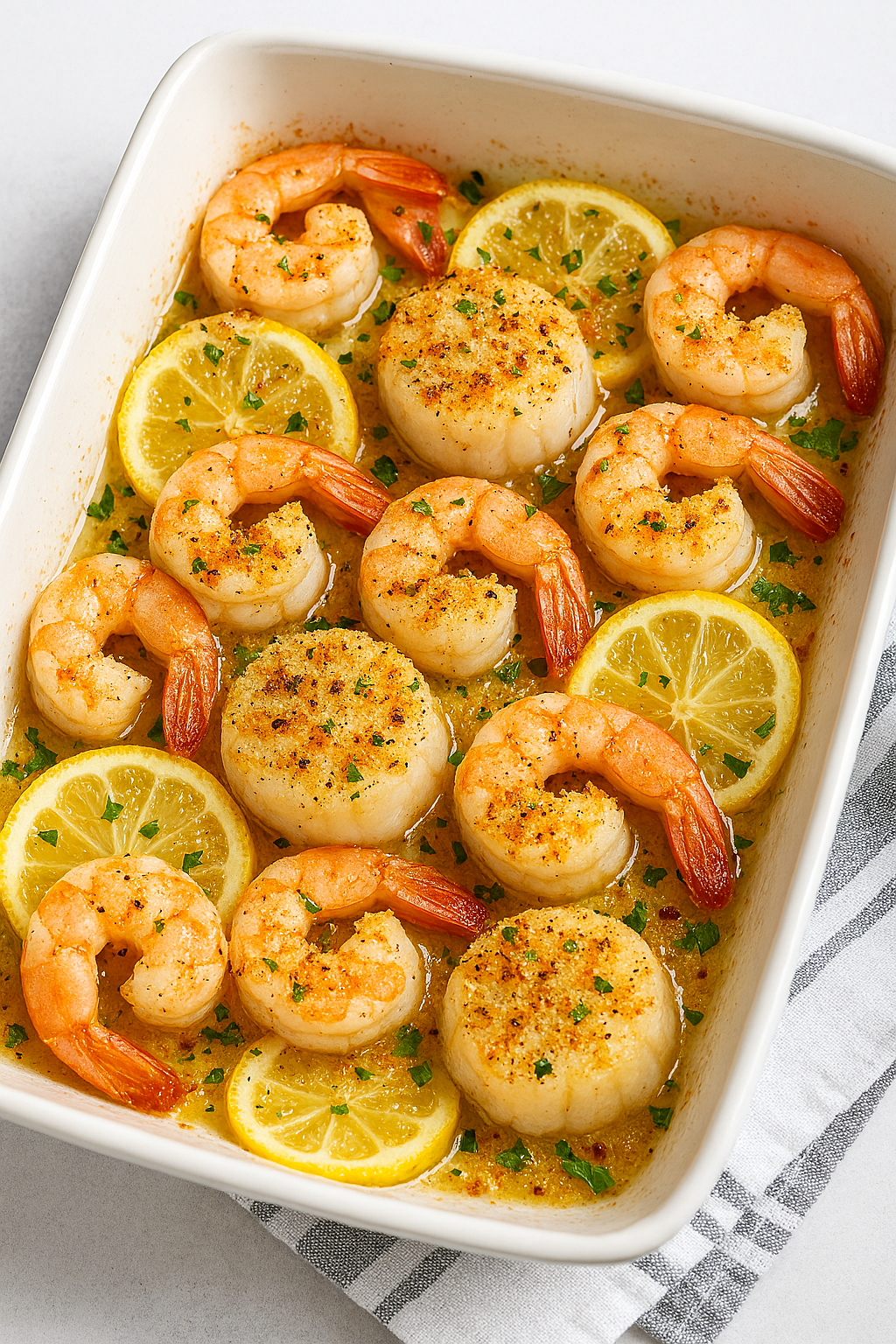 Healthy Oven-Baked Shrimp and Scallops – Low Carb and Delicious